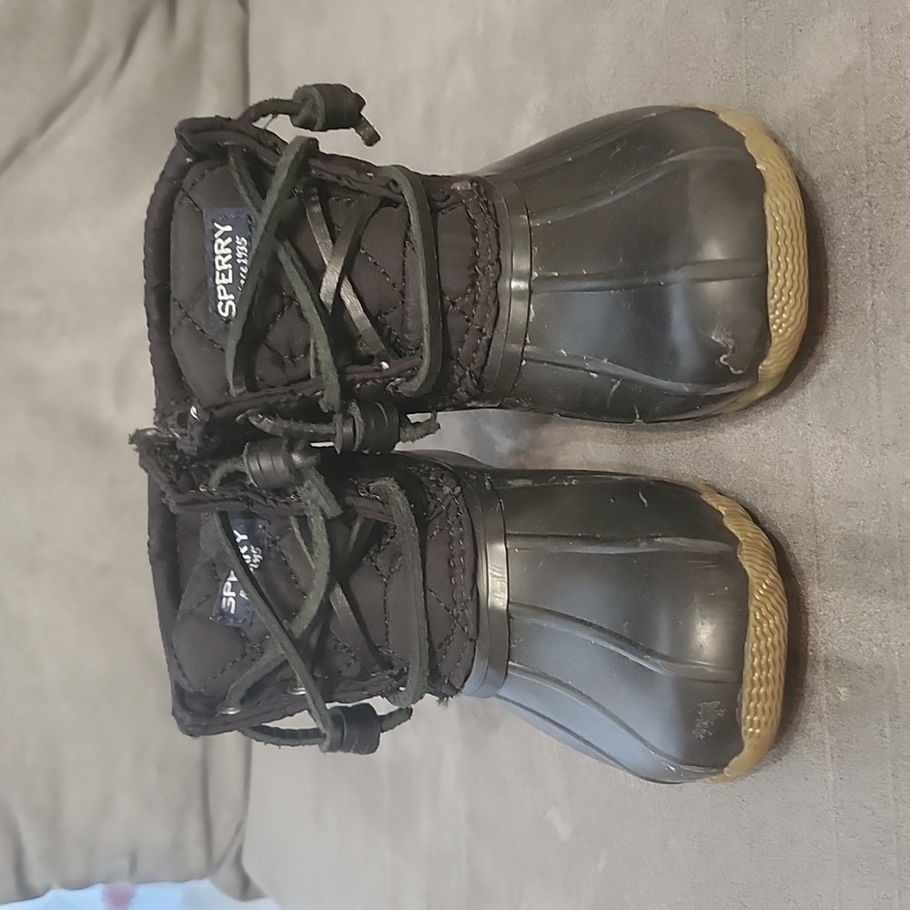 Toddler Sperry Duck boots size 8